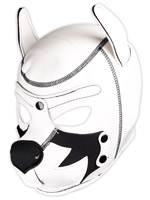 Puppy Play Dog Mask - Fox Terrier White
