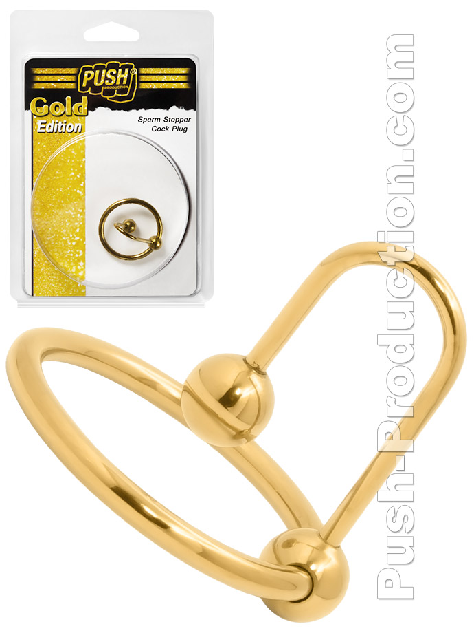 Push Gold Edition Sperm Stopper Eikelring & Penisplug