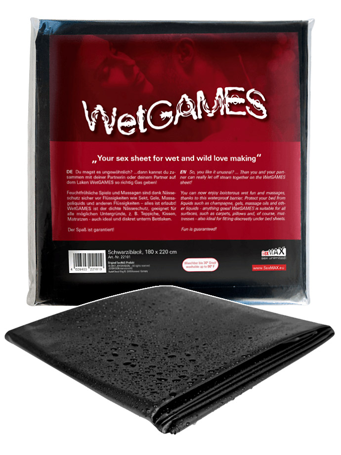Drap Wet Games Sex-Max noir 180x220 cm